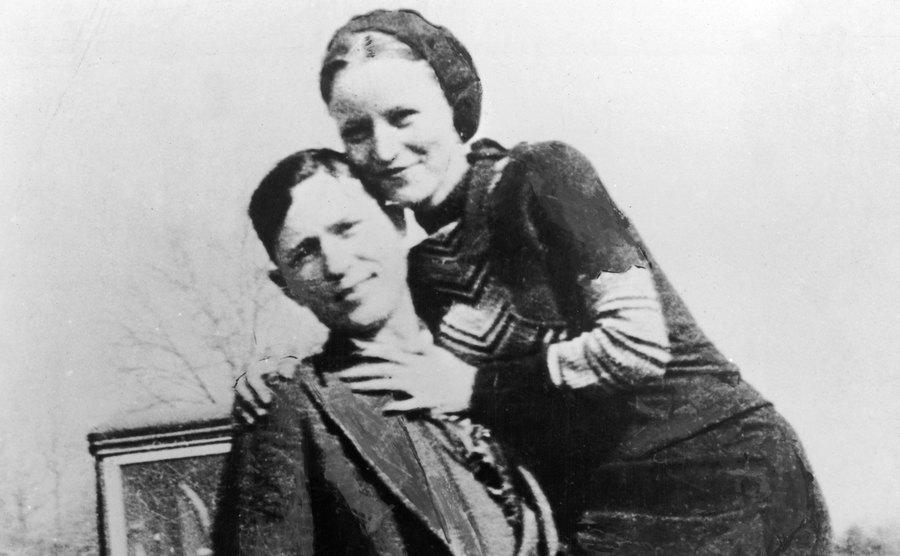 A dated portrait of Bonnie and Clyde.