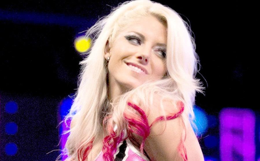 A photo of Alexa posing in the ring.