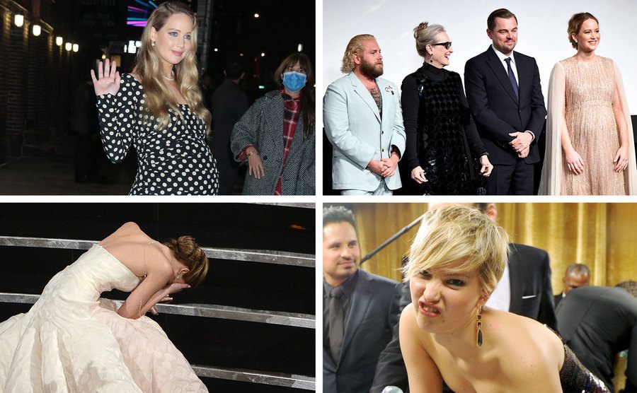 Jennifer Lawrence / Jonah Hill, Meryl Streep, Leonardo DiCaprio, and Jennifer Lawrence / Jennifer Lawrence / Jennifer Lawrence