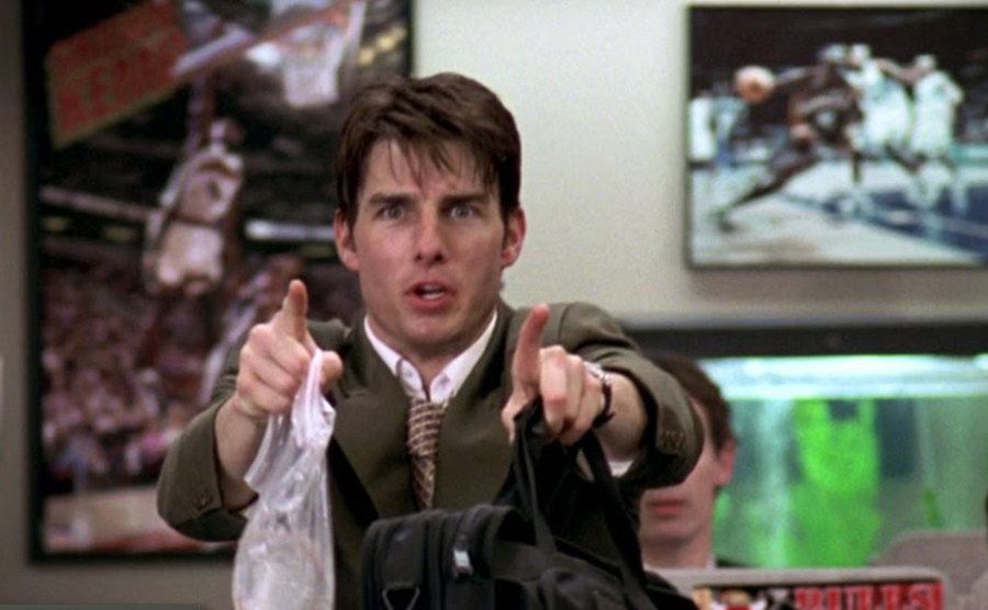 Tom Cruise is in a still from the film.