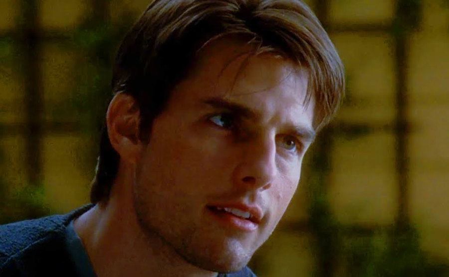 A still of Tom Cruise in Jerry Maguire.