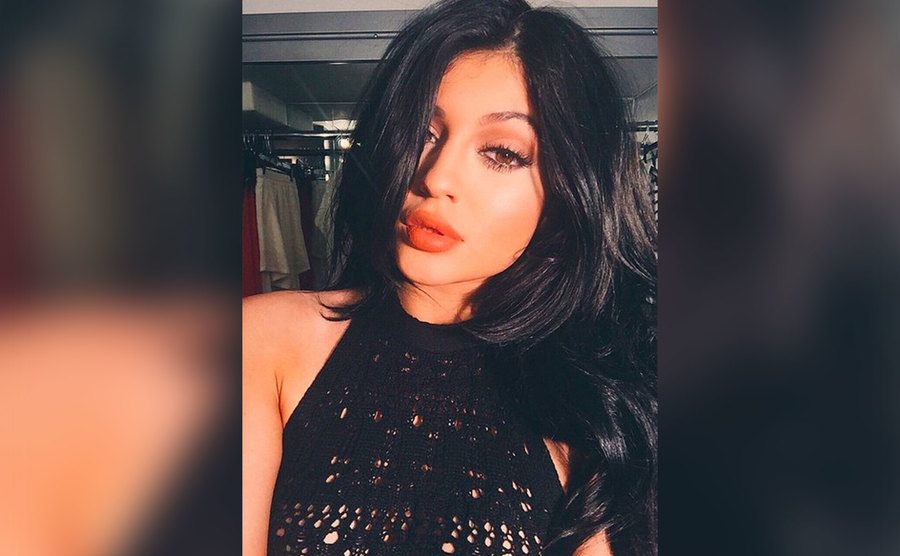 A selfie of Kylie Jenner. 