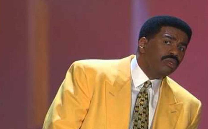 Steve Harvey performs stand-up comedy. 
