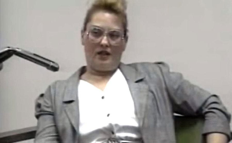 A photo of Mary Ann Shore during the trial.