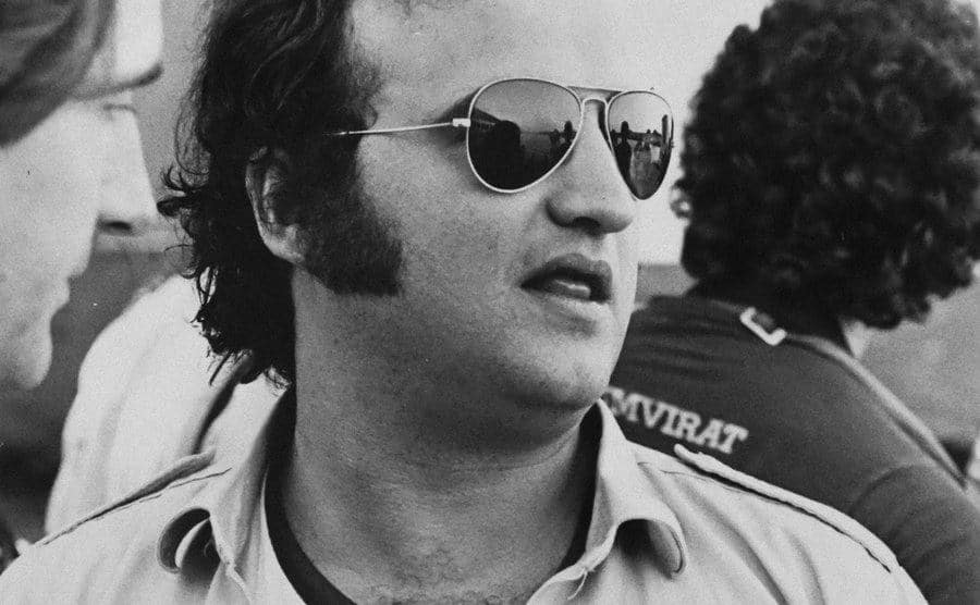 A dated picture of John Belushi.