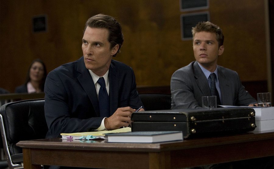 Matthew McConaughey and Ryan Phillippe in a still from The Lincoln Lawyer. 