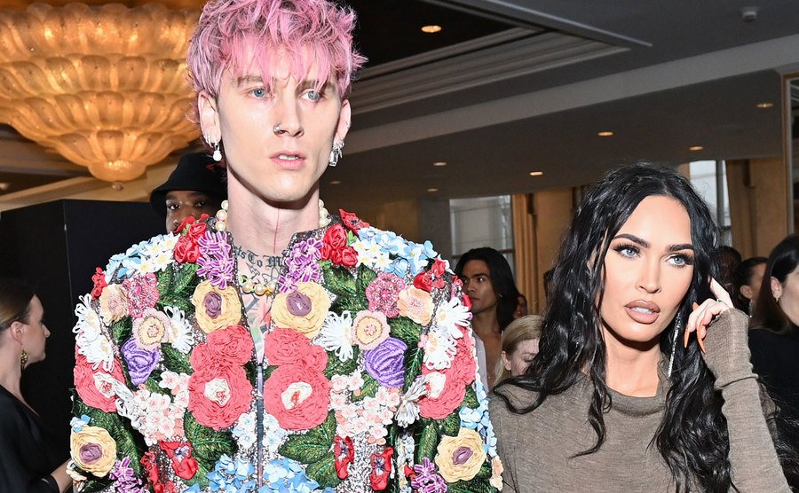 MGK and Megan Fox attend the Daily Front Row's Sixth Annual Fashion Awards