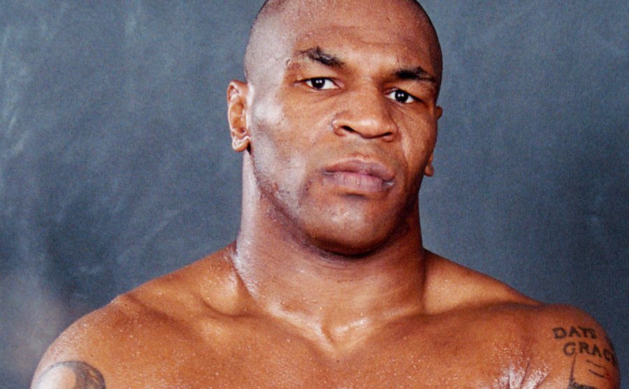 A dated studio portrait of Tyson.