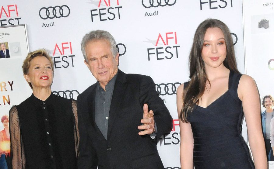 Bening, Beatty, and their daughter Ella attend an event.