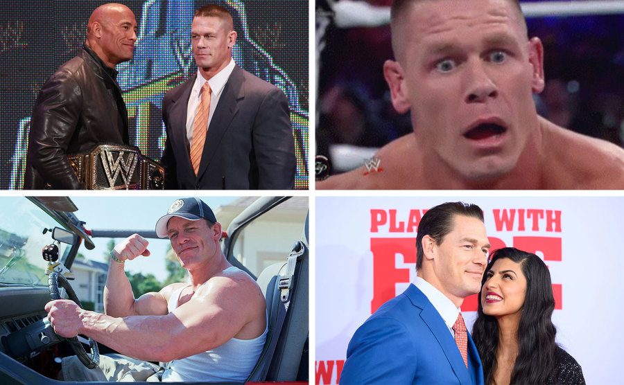 Dwayne Johnson and John Cena / John Cena / John Cena / John Cena and Shay Shariatzadeh