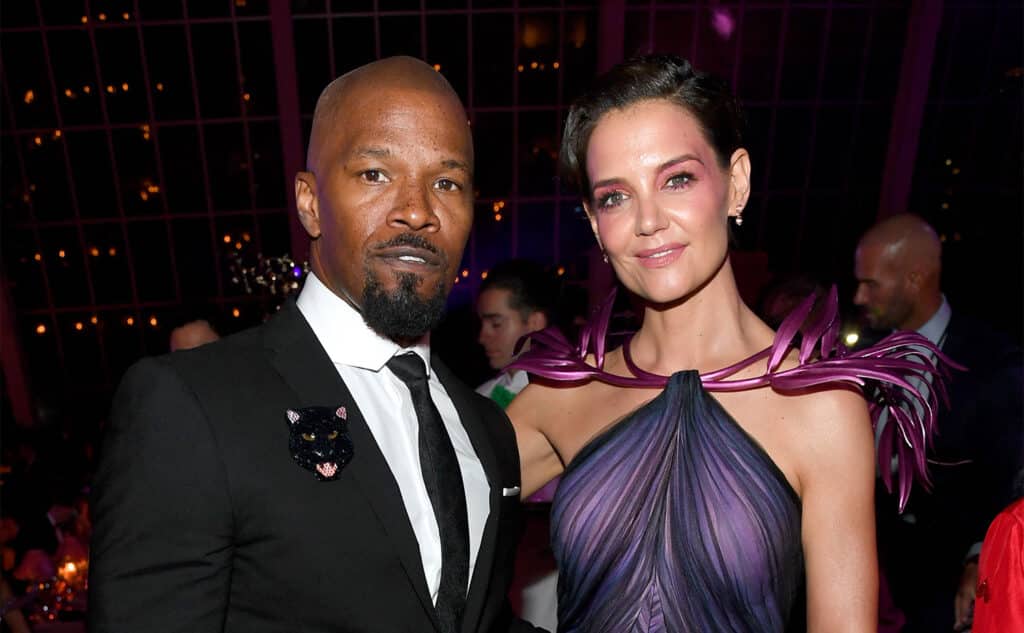 Jamie Foxx and Katie Holmes attend The 2019 Met Gala.