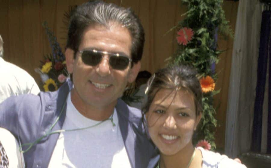 A picture of Kourtney with her father.