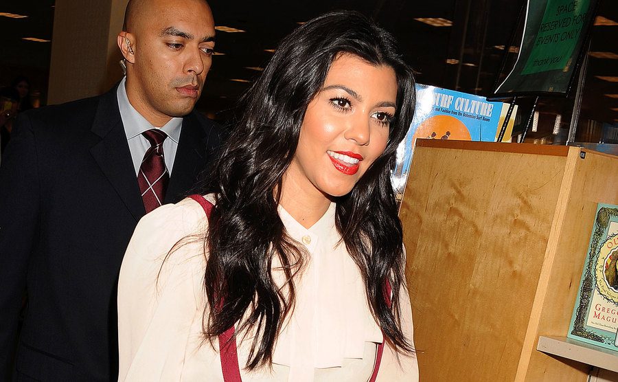 Kourtney attends the Dollhouse book signing.