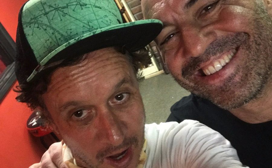 Pauly takes a picture with Joe Rogan.