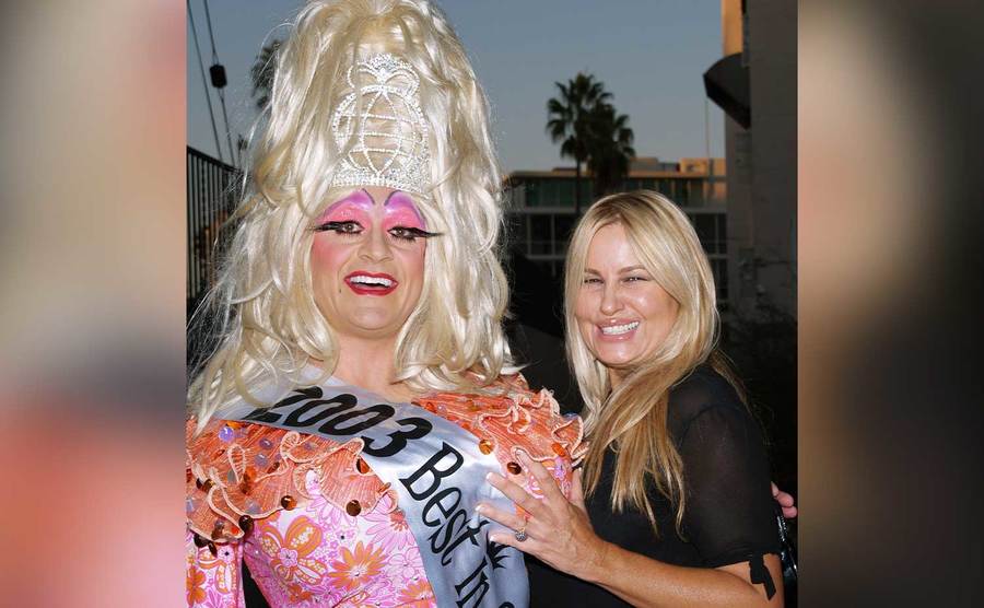 Jennifer Coolidge and Sunny Delight during 4th Annual Best in Drag Show to Benefit Aid for AIDS. 