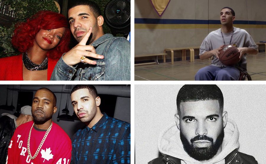 Drake and Rihanna / Drake / Kanye West and Drake / Drake 