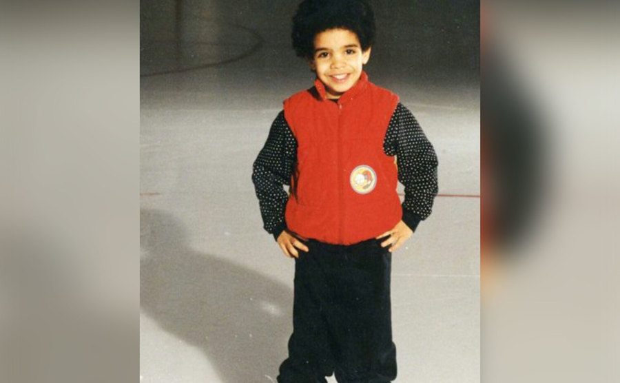 A photo of Drake as a young boy. 