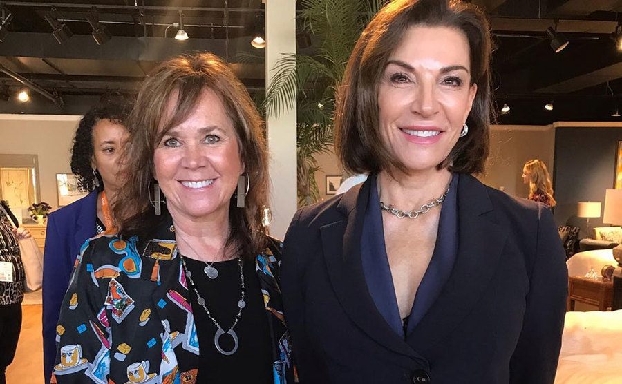 Suzan Wemlinger and Hilary Farr attend an event. 
